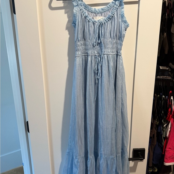 ASTR Light Blue Sleeveless Maxi Dress - Picture 1 of 2